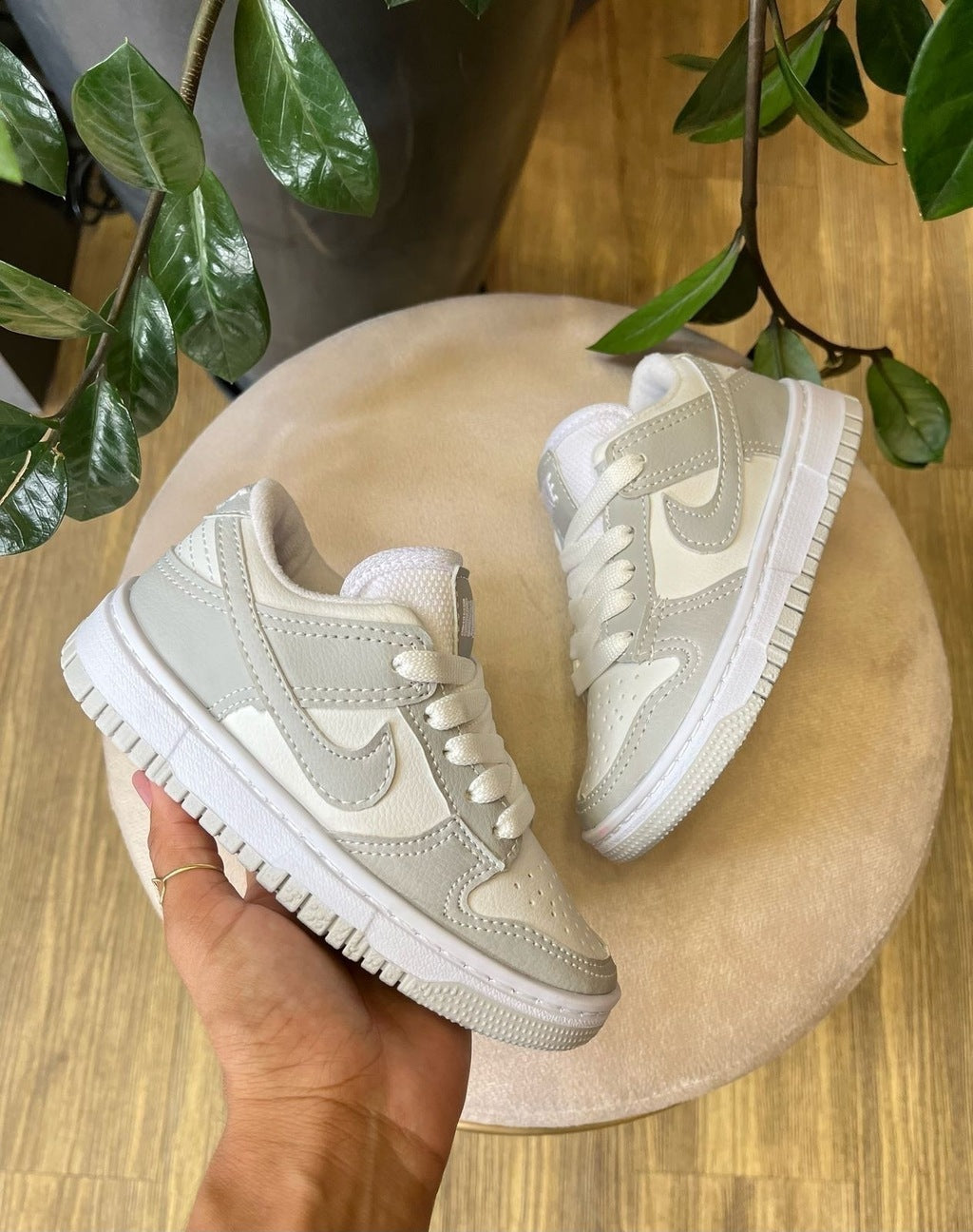 Tênis Nike Dunk Low Cinza Infantil
