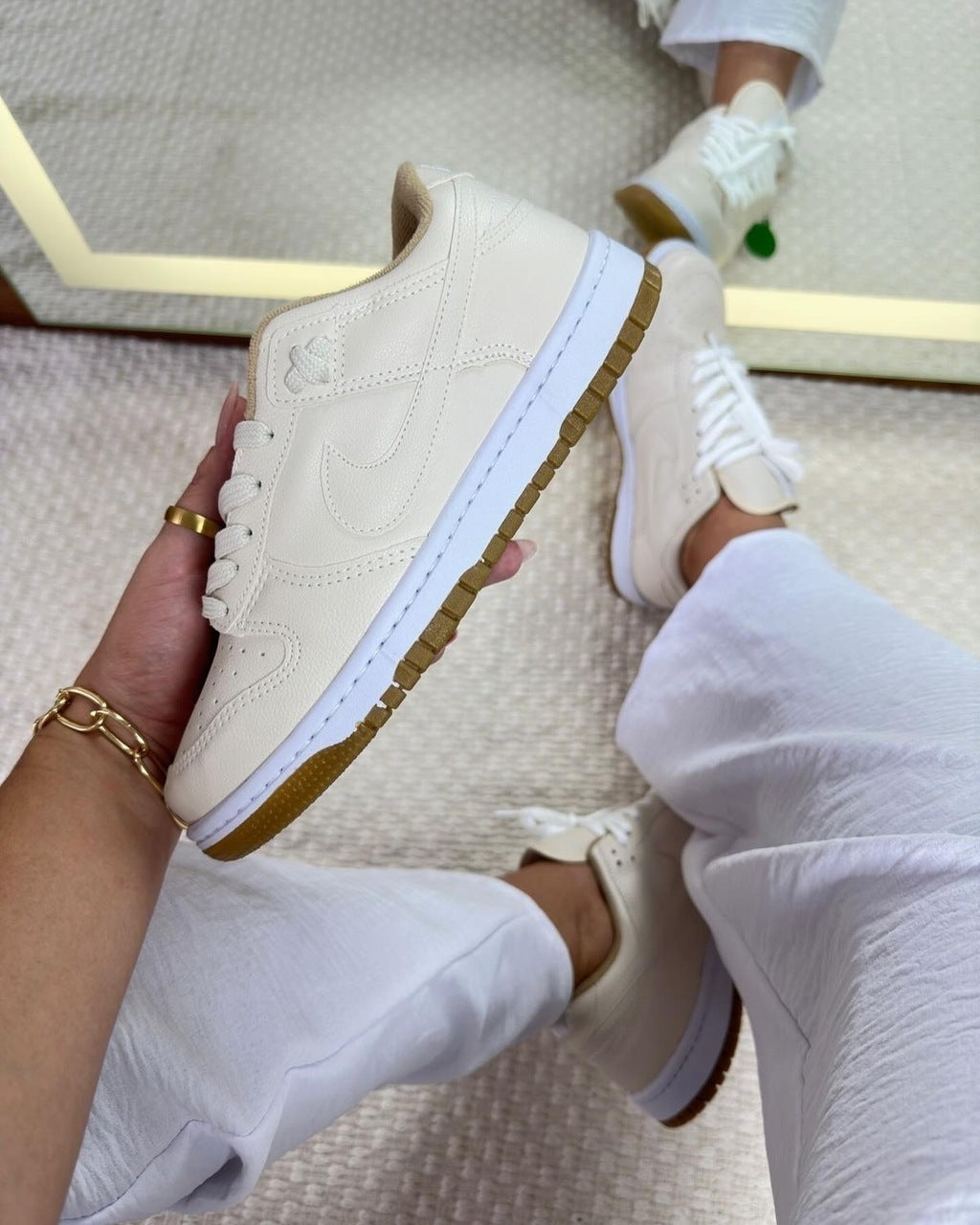 Tênis Nike Dunk Low Bege Prime