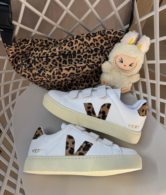 Tênis V Velcro Branco Animal Print Prime