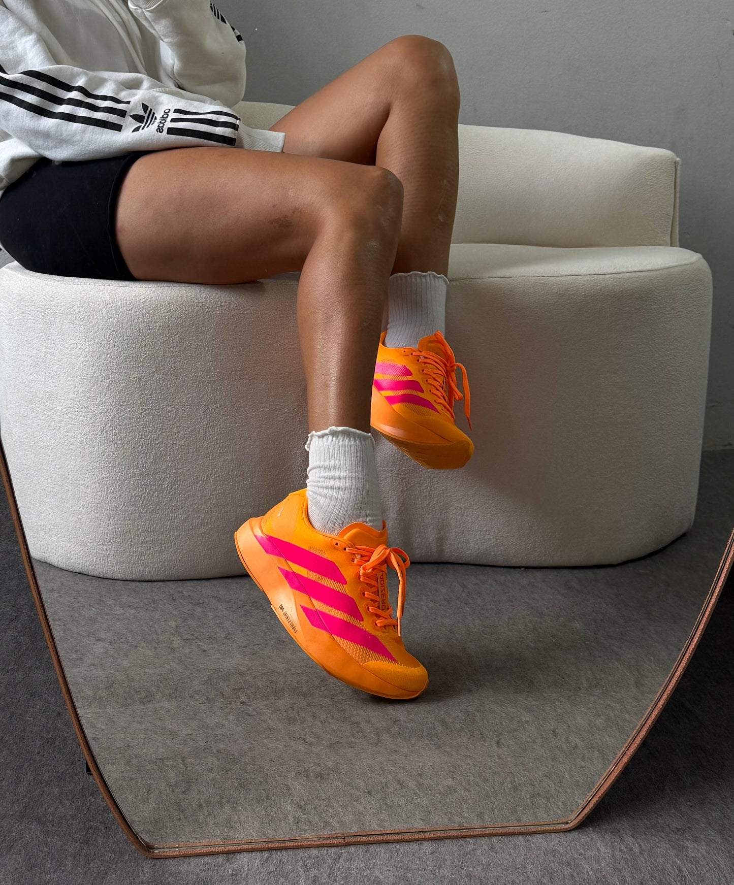 Tênis Adizero Adio Pro 4 Premium Laranja Pink