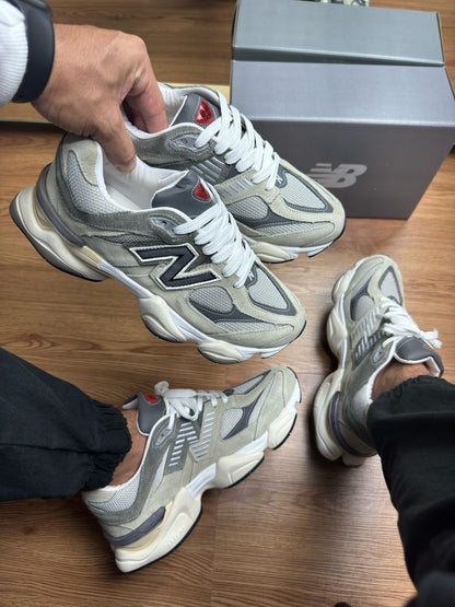 Tênis New Balance 9060 Cinza Couro 100% Legítimo