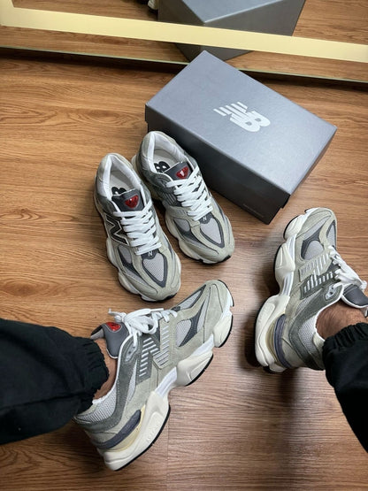 Tênis New Balance 9060 Cinza Couro 100% Legítimo