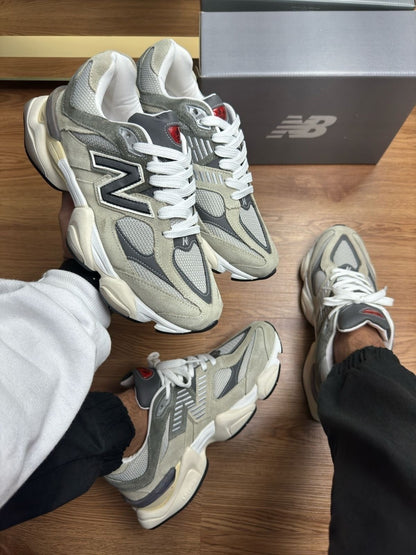 Tênis New Balance 9060 Cinza Couro 100% Legítimo
