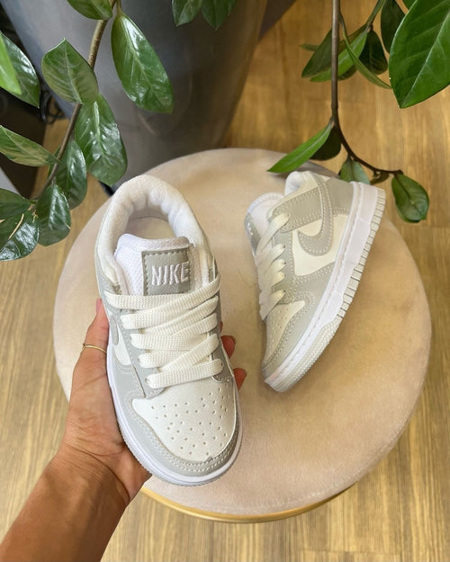 Tênis Nike Dunk Low Cinza Infantil