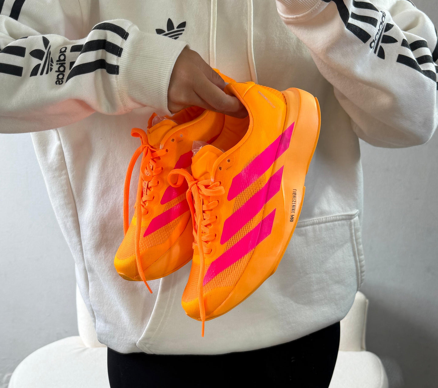 Tênis Adizero Adio Pro 4 Premium Laranja Pink