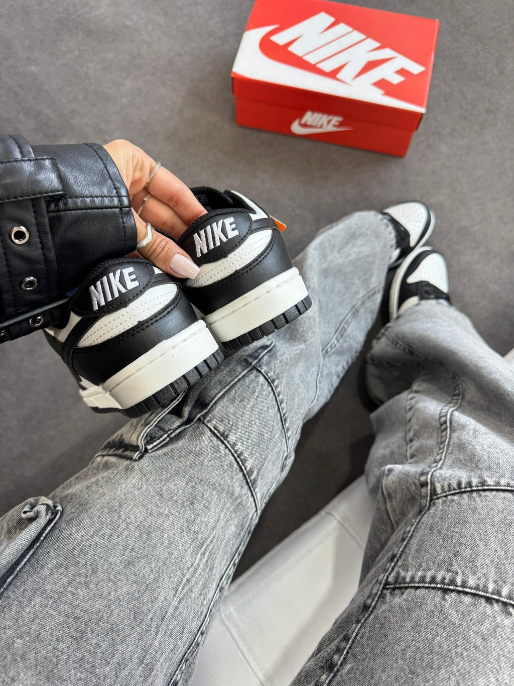Tênis Nike Dunk Low Panda Couro Vegano