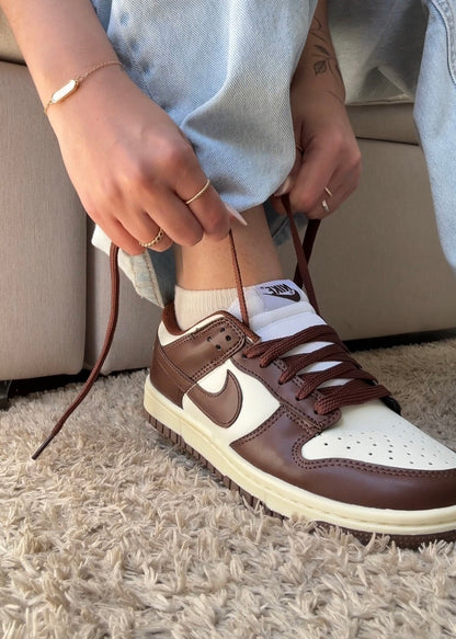 Tênis Nike Dunk Low Cacau Couro