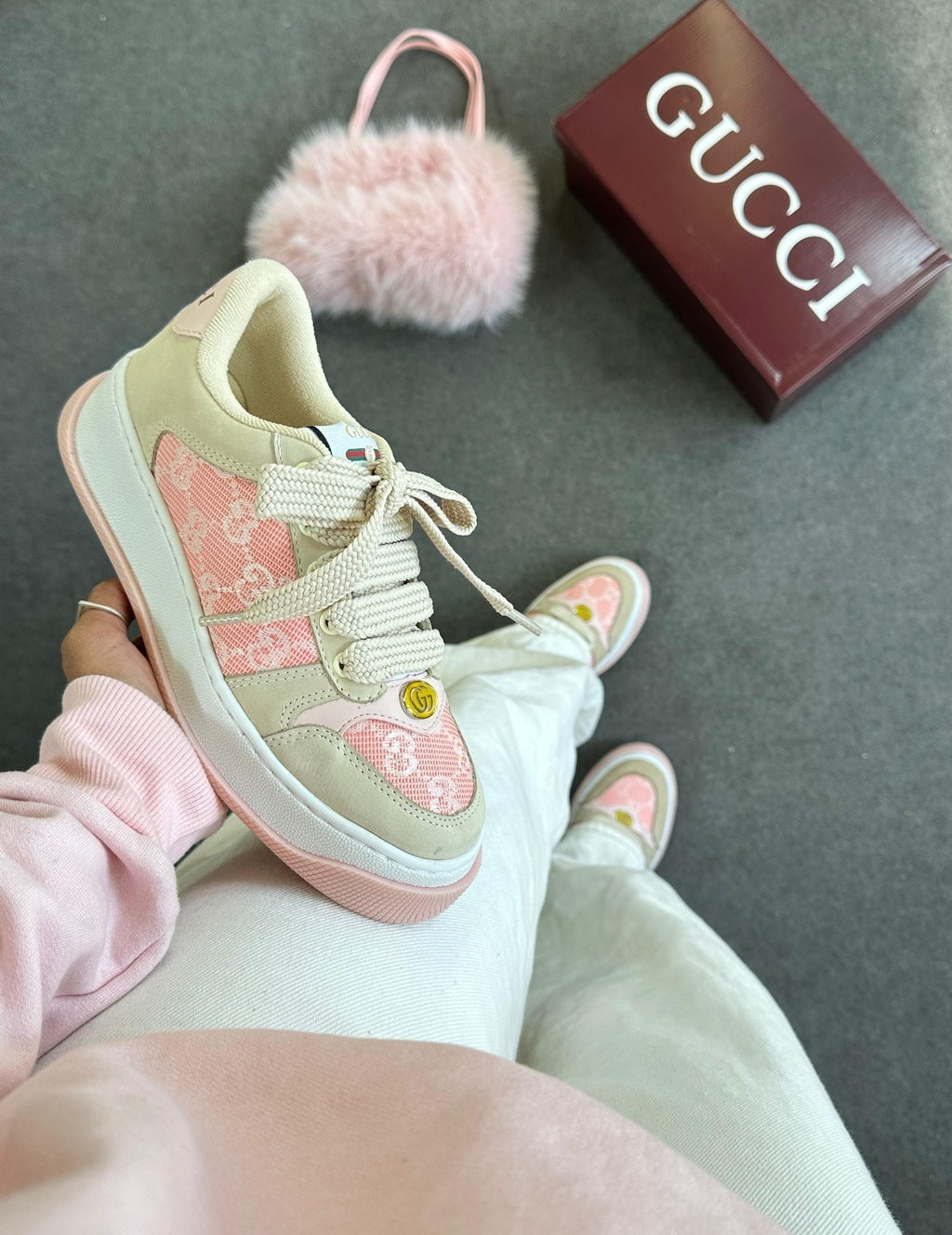 Tênis Gucci Screener Couro 100% Legítimo