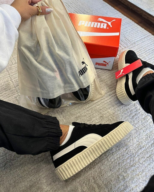 Tênis Puma Suede Preto e Branco
