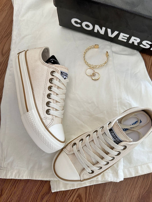 Tênis All Star Converse Areia Plataforma